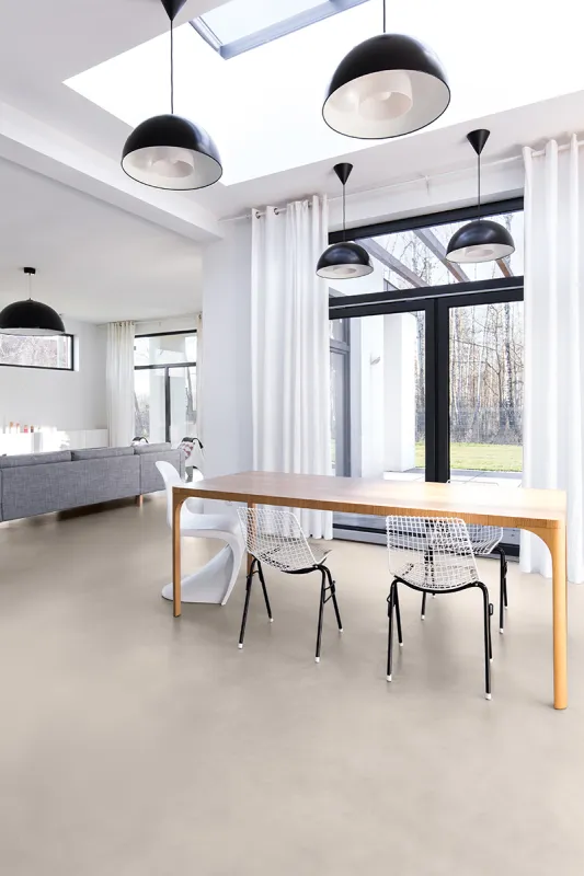 Design gietvloer woonkamer Amsterdam
